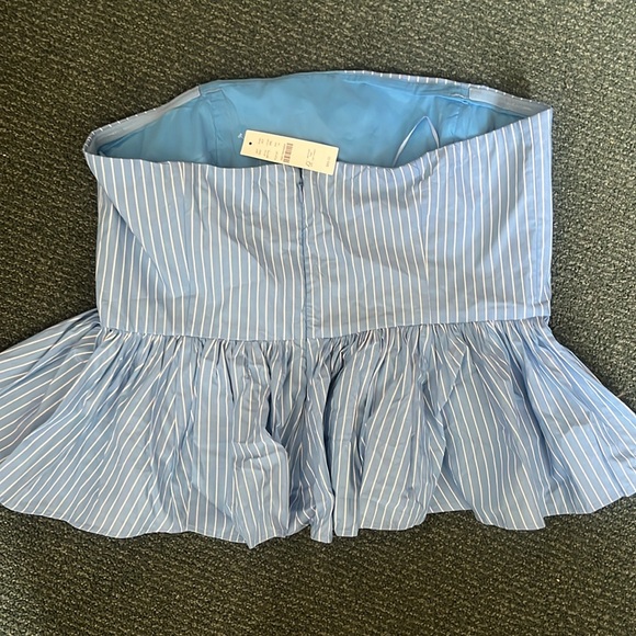 Brand new J crew preplum poplin strapless top - Picture 2 of 2